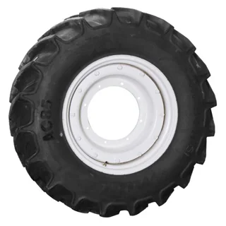 Take-Off 380/85R28 133A8/B Mitas AC85 TL R-1W 95-100% on 12 X 28 GKN 8-15.995-14.281 Rim & Rail Whit