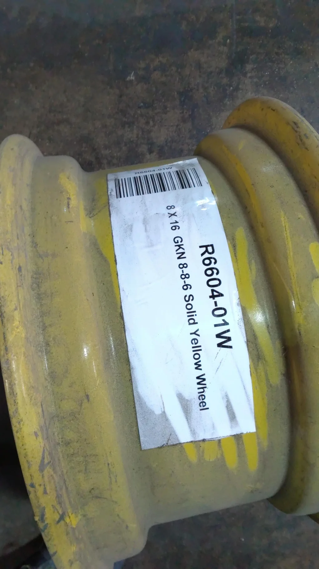 TAKE-OFF 8 X 16  GKN 8-8-6 Solid Yellow Wheel image 2