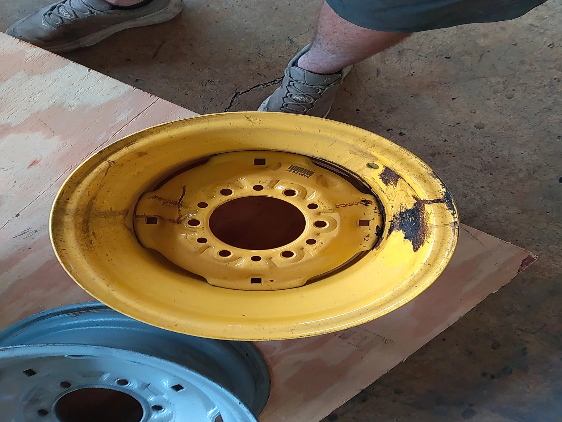 Take-Off 8 X 15 6-6-4.625 Solid Wheel Yellow Wheel image 2