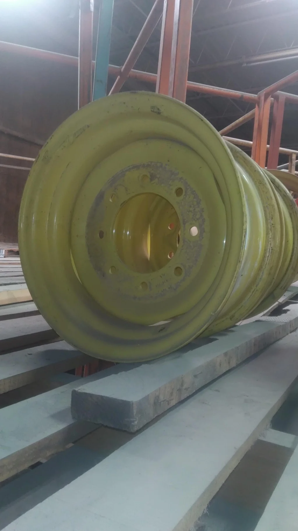 Take-Off 8 X 16 GKN 8-8-6 Solid Yellow Wheel image 2