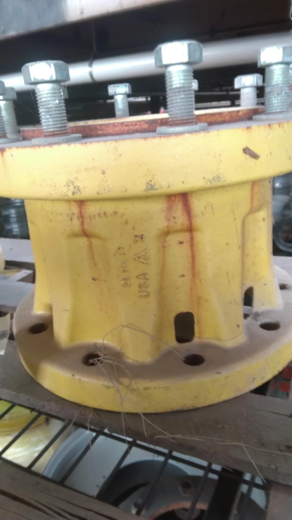 Used 10" Axle Extension 10 Bolt Yellow image 2