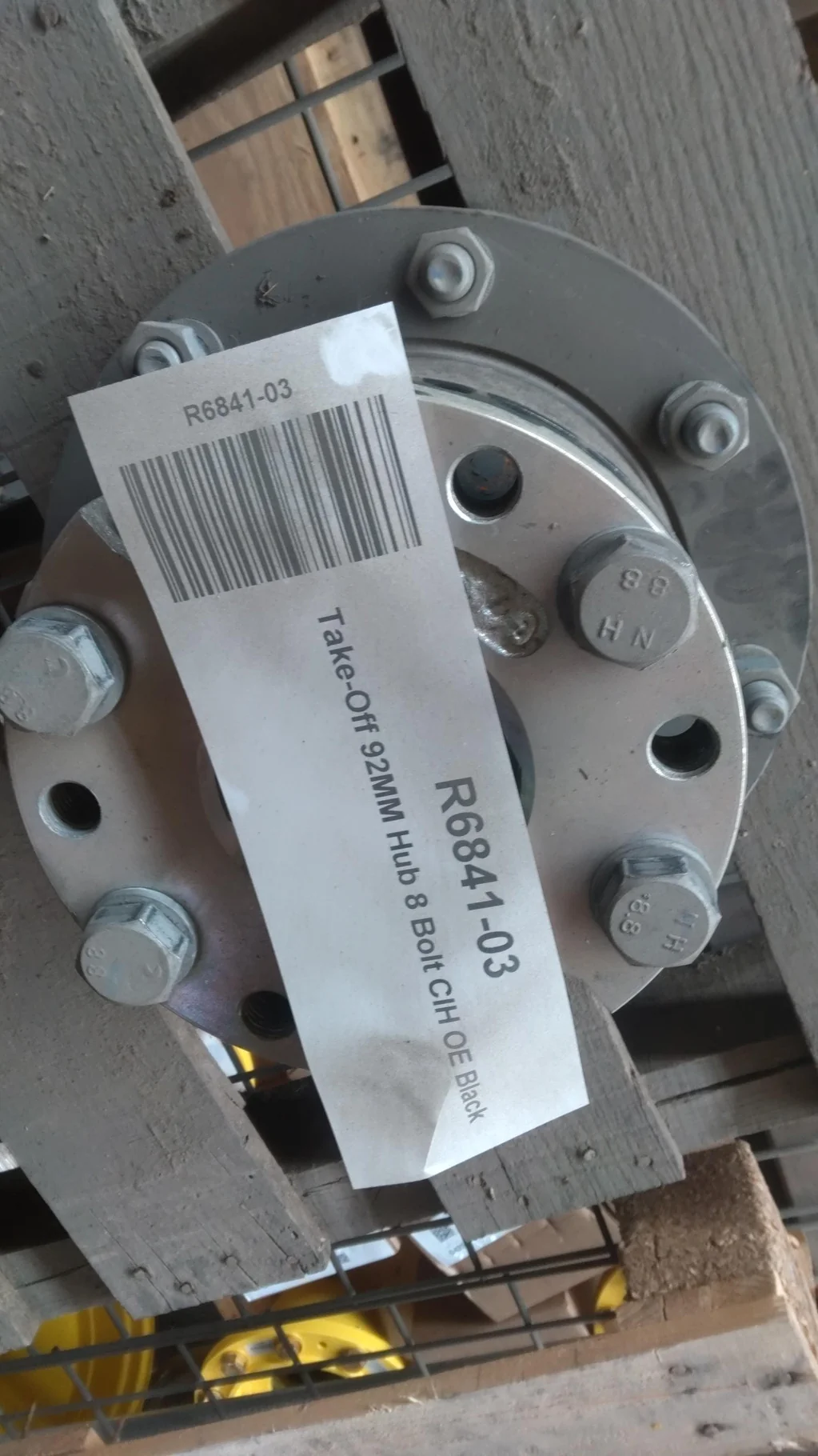Take-Off 92MM Hub 8 Bolt CIH OE Black image 2