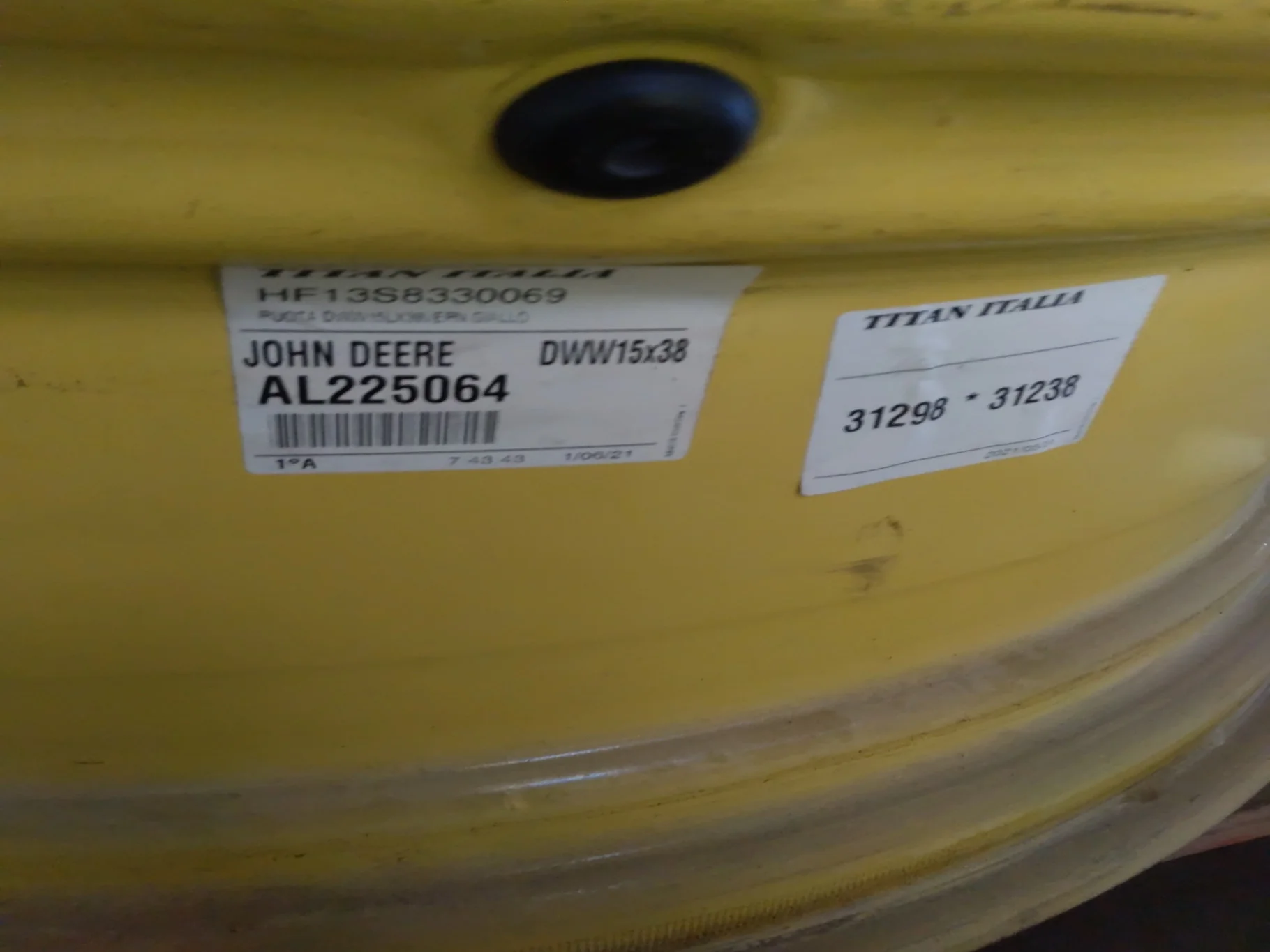 Take-Off 15 X 38 10-13.19-11.07 Solid Yellow Wheel image 2