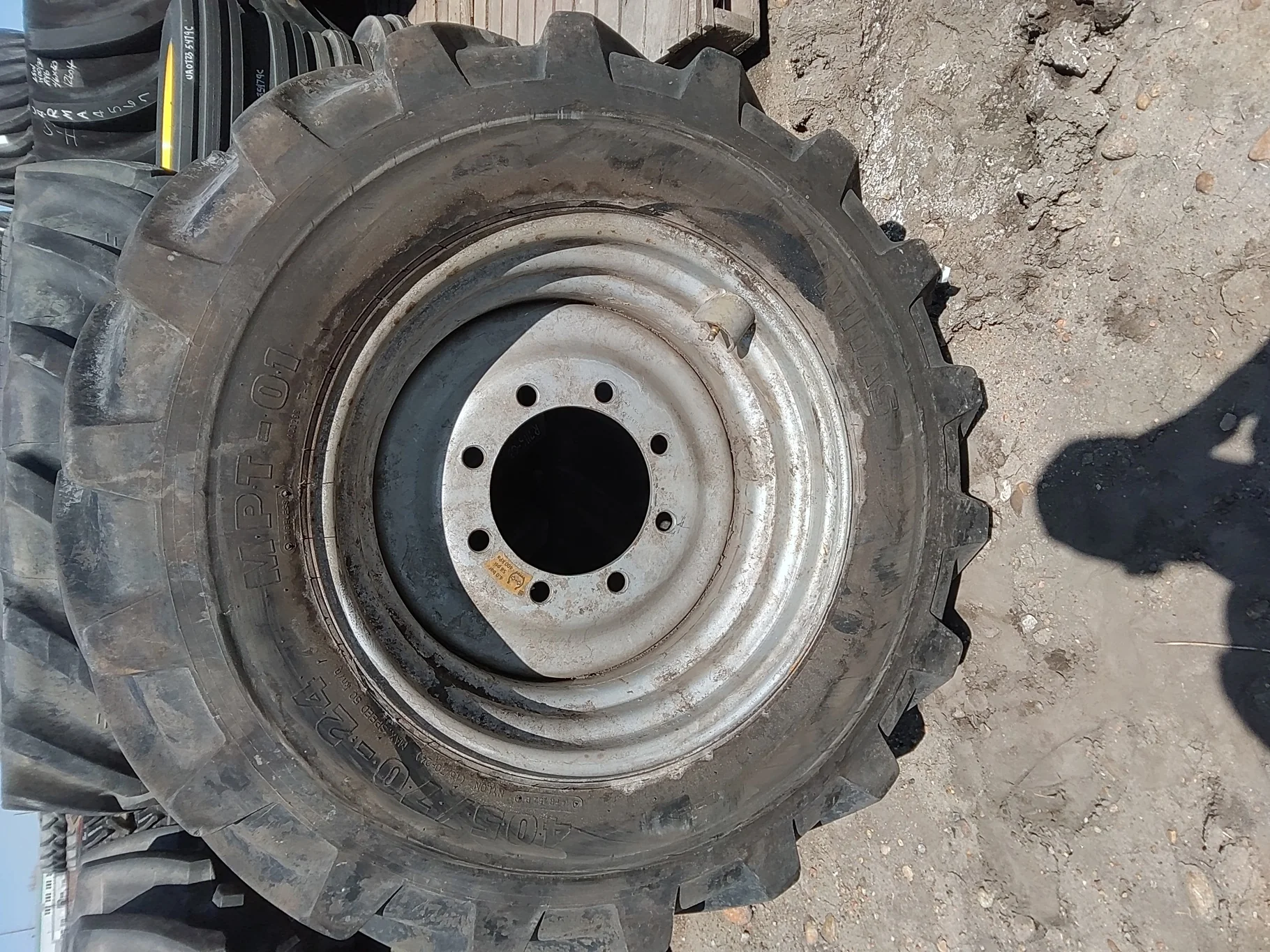 Take-Off 405/70-24/14 Mitas MPT-01 TL R-4 95-100% on 13 X 24 GKN 8-10.82-8.78 Commercial Silver Whee image 8