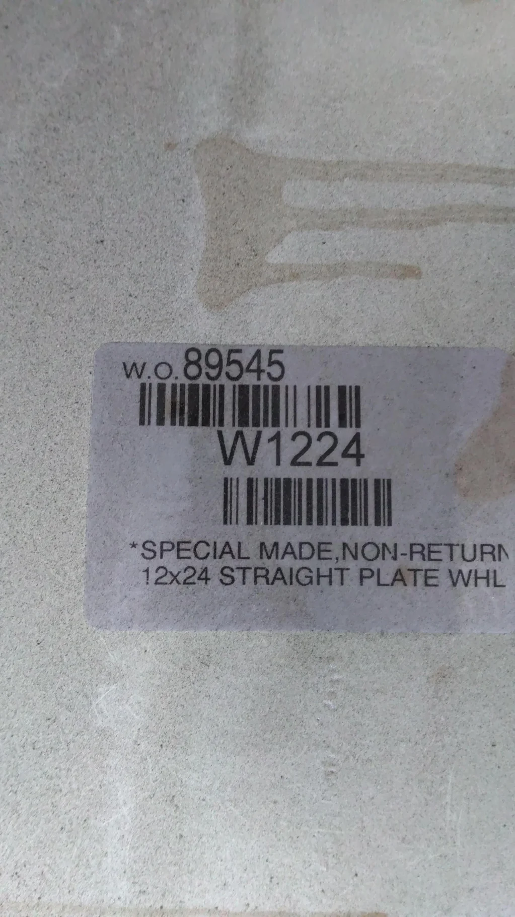 Take-Off 12 X 24 10-8.858-6.92 Combine White Wheel
