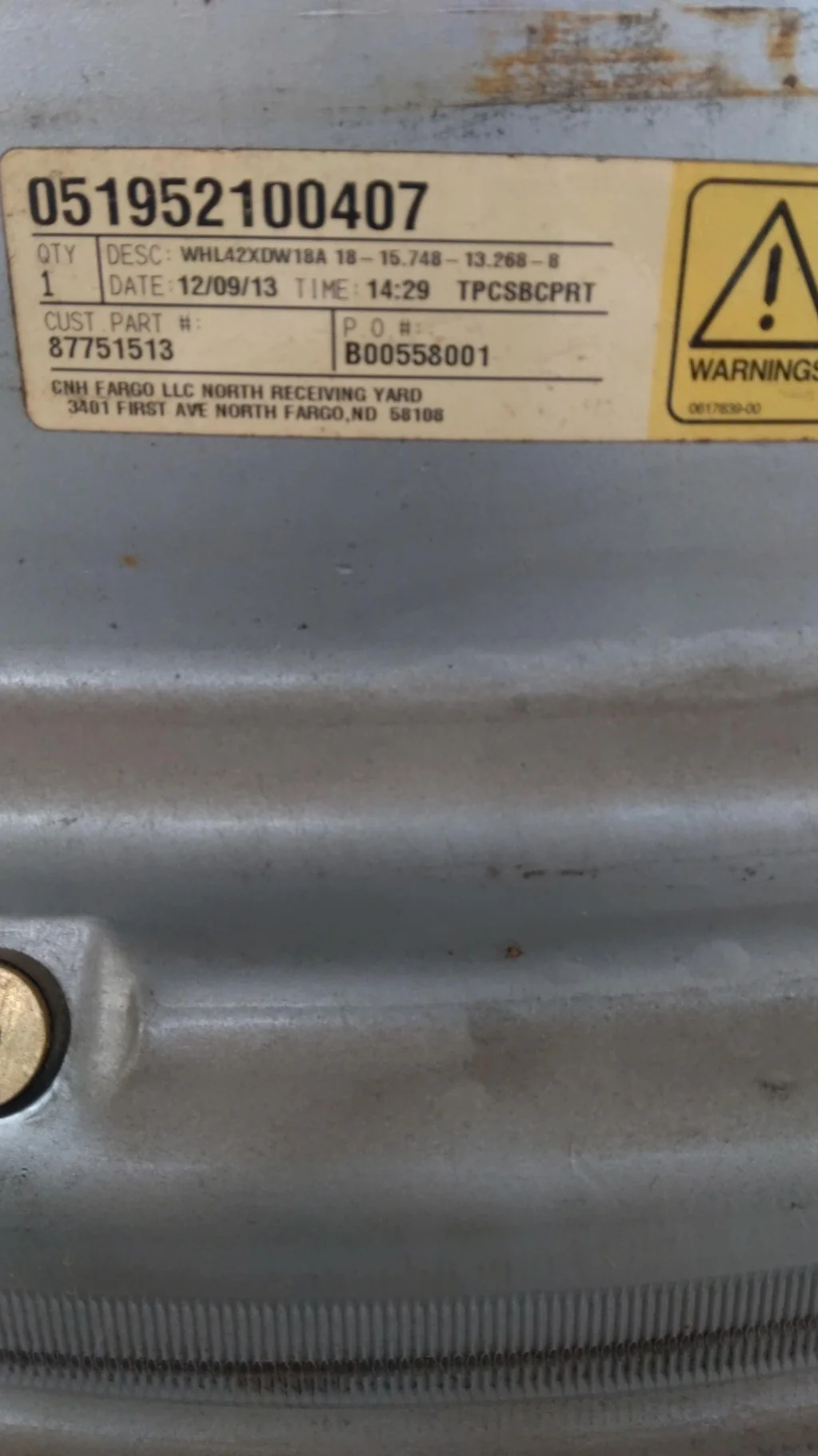 Take-Off 18 X 42 18-15.748-13.268 Dual Silver Wheel image 3