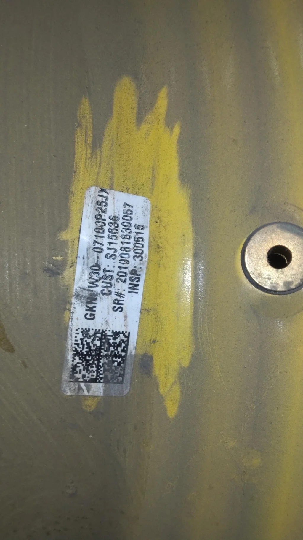 Take-Off 15 X 30 GKN 8-8-6 4/2 Clamp Yellow Wheel w/ Disc image 3