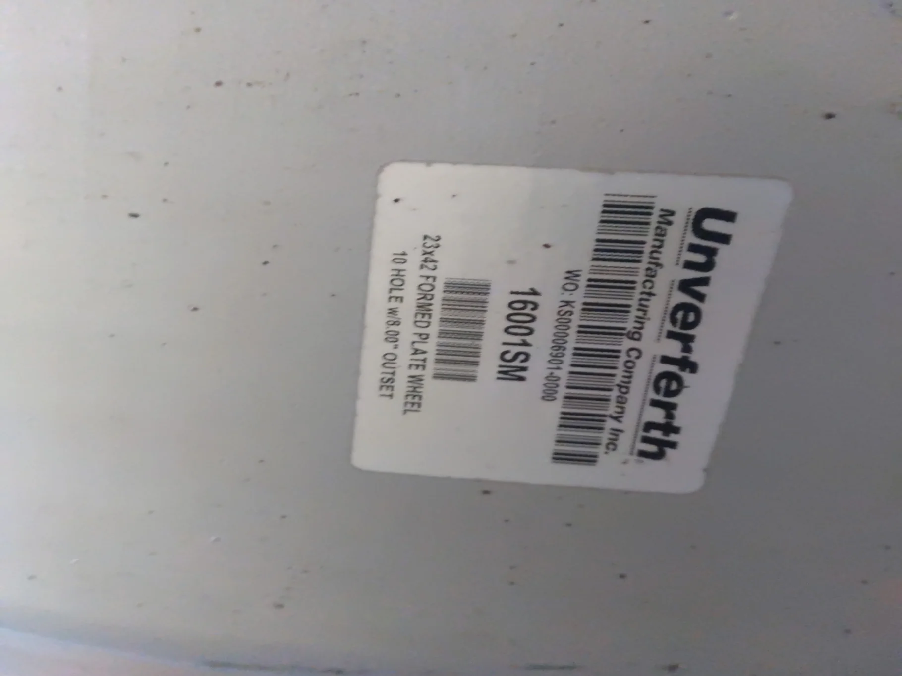 Used 25 X 38 10-13.19-11.07 Dual Siver Wheel image 6