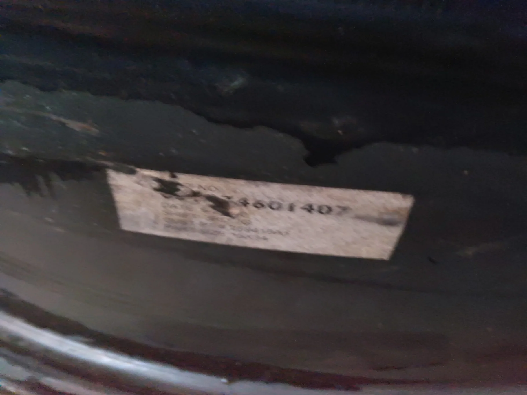 Used 15 X 34 16-29.25 2 Bolt Waffle Silver Wheel image 5