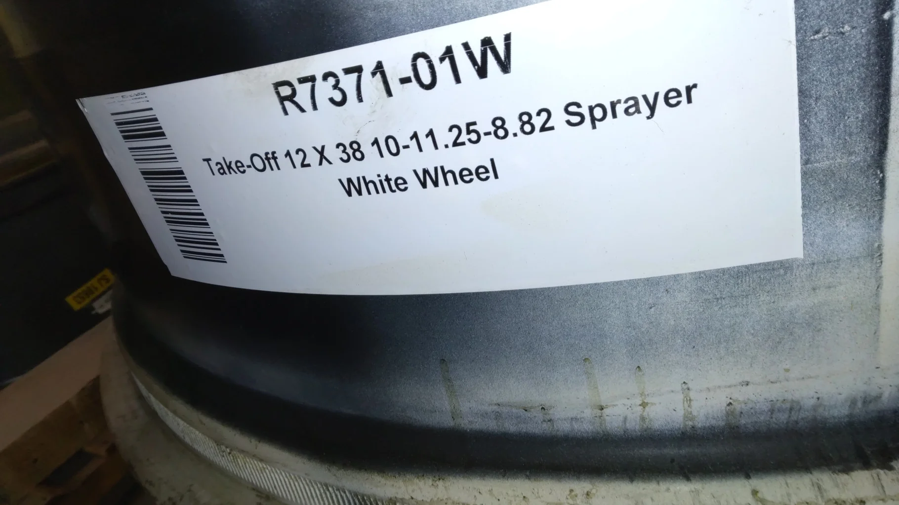 Take-Off 12 X 38 10-11.25-8.82 Sprayer White Wheel