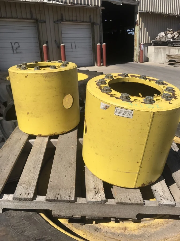 Used 18" 12 Bolt to10 Bolt Sprayer Extension Yellow