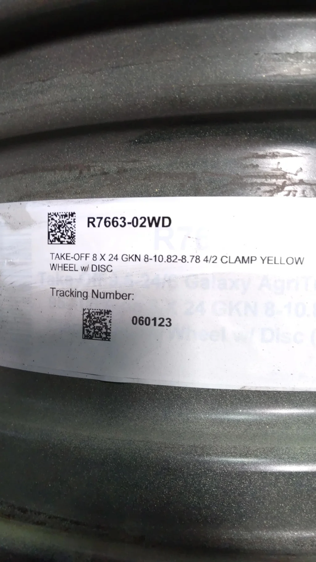 TAKE-OFF 8 X 24 GKN 8-10.82-8.78 4/2 CLAMP YELLOW image 3