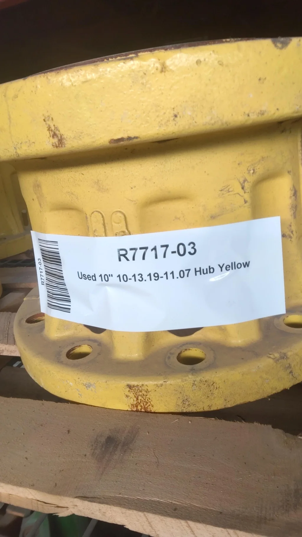 Used 10" 10-13.19-11.07 Hub Yellow