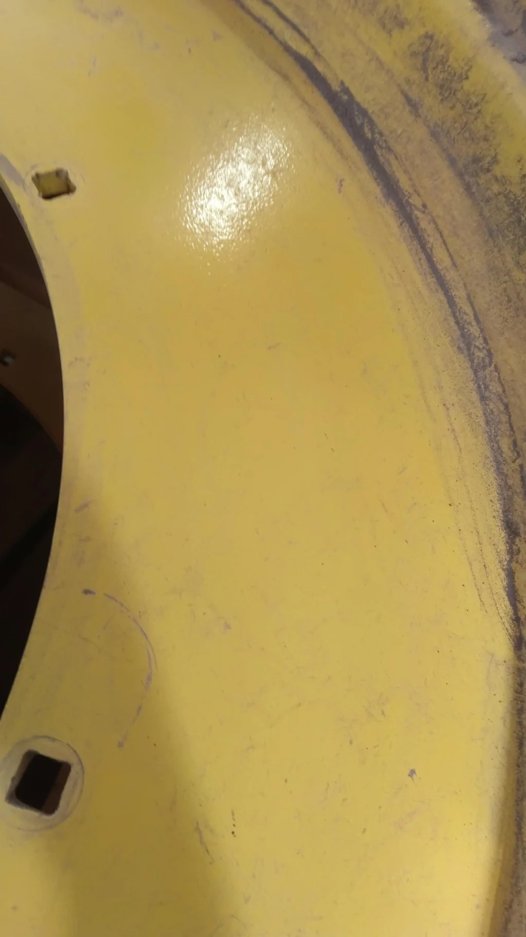Used 12 X 46 8-29.375-27.375 Rim & Rail Yellow Wheel