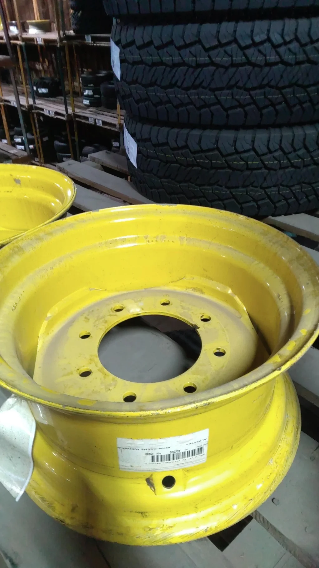 Take-Off  8 X 16 GKN 8-8-6 Solid Yellow Wheel image 4
