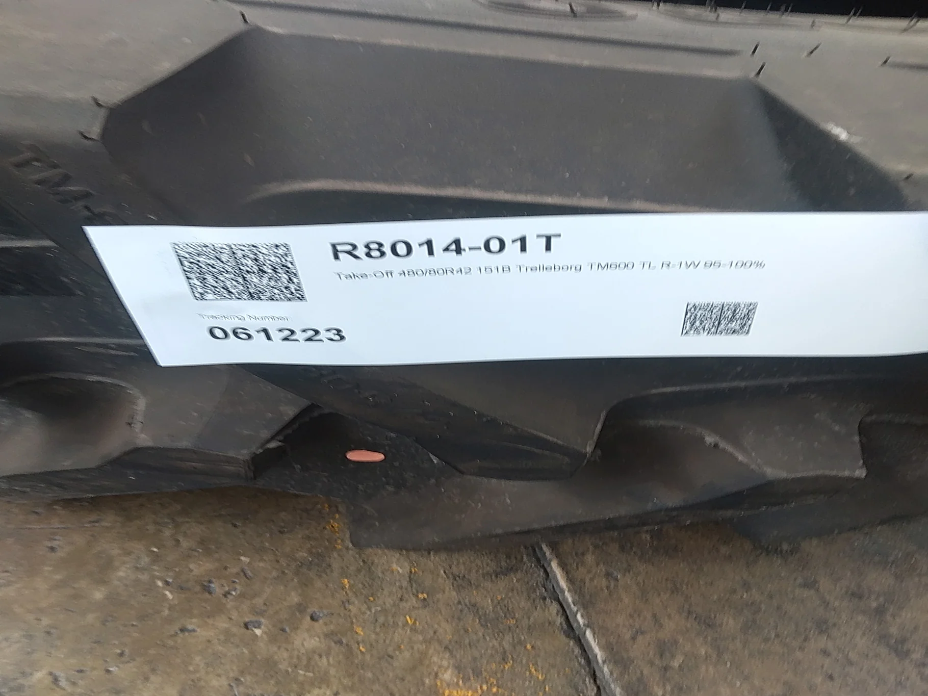 Take-Off 480/80R42 151B Trelleborg TM600 TL R-1W 95-100% image 2
