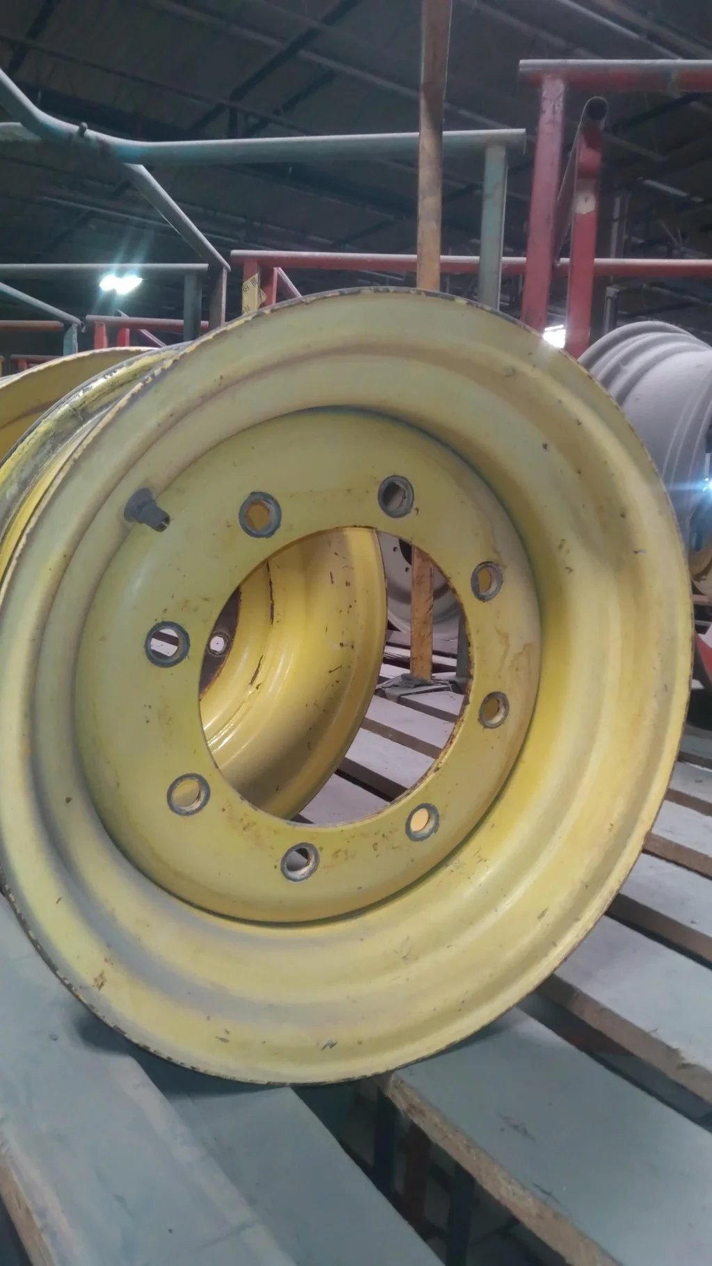 Used 9 X 18 GKN 8-10.82-8.78 Implement Yellow Wheel image 2