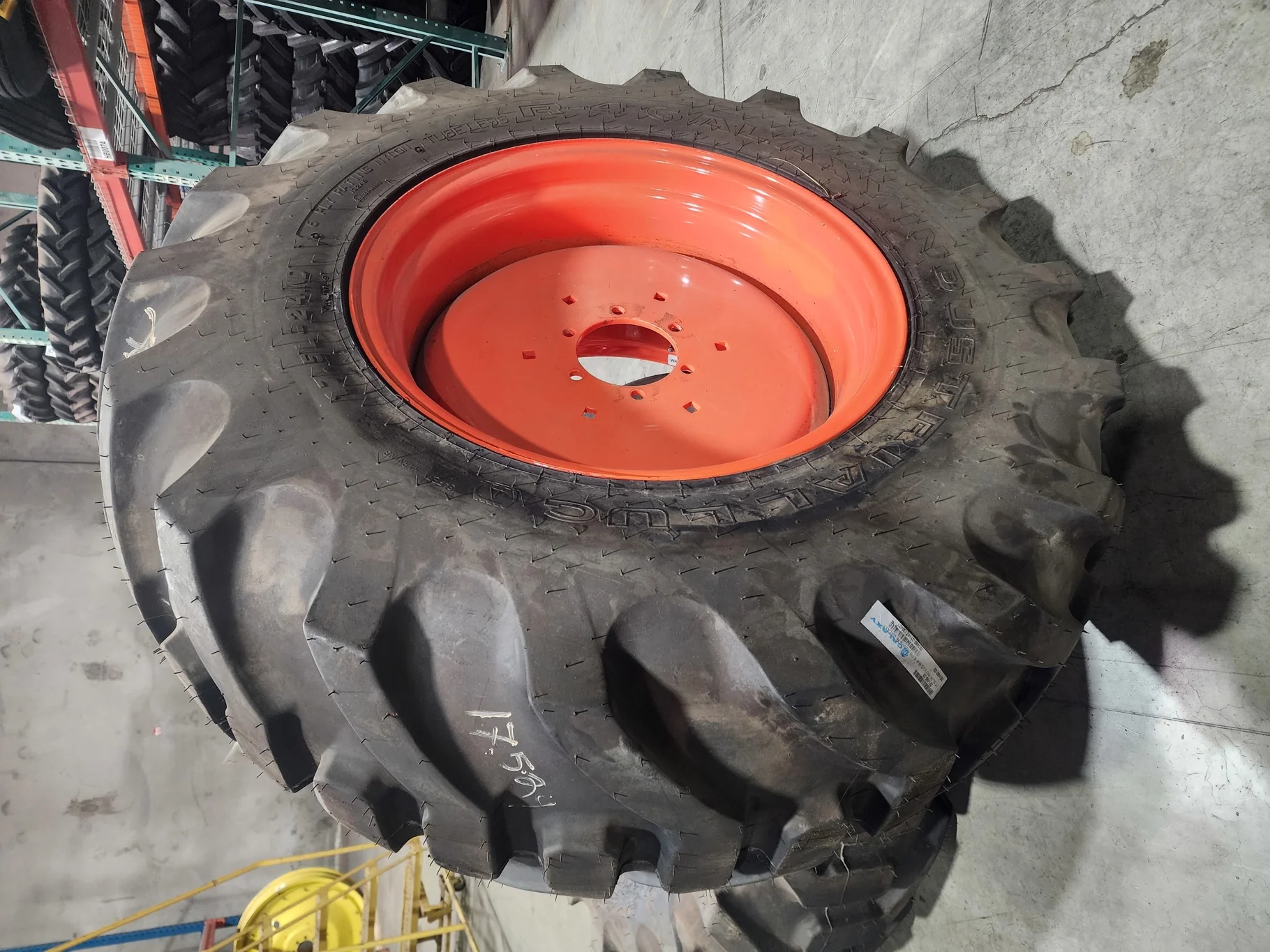 Take-Off 17.5L-24/6 Galaxy Industrial Radial Lug TL R-4 95-100% on 15 X 24 GKN 6-6-4.62 Solid Kubota image 3