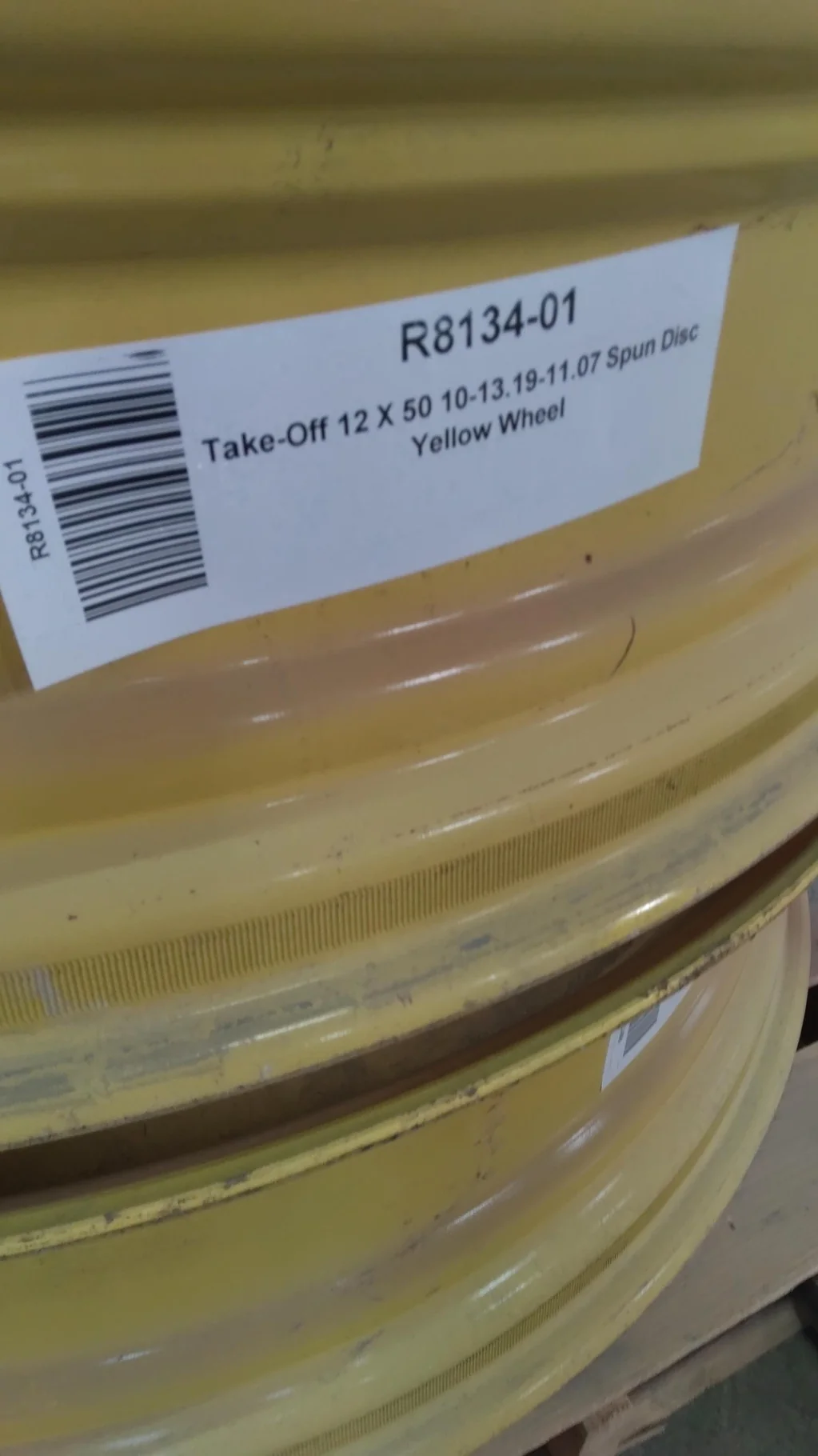 Take-Off 12 X 50 10-13.19-11.07 Spun Disc Yellow Wheel image 4