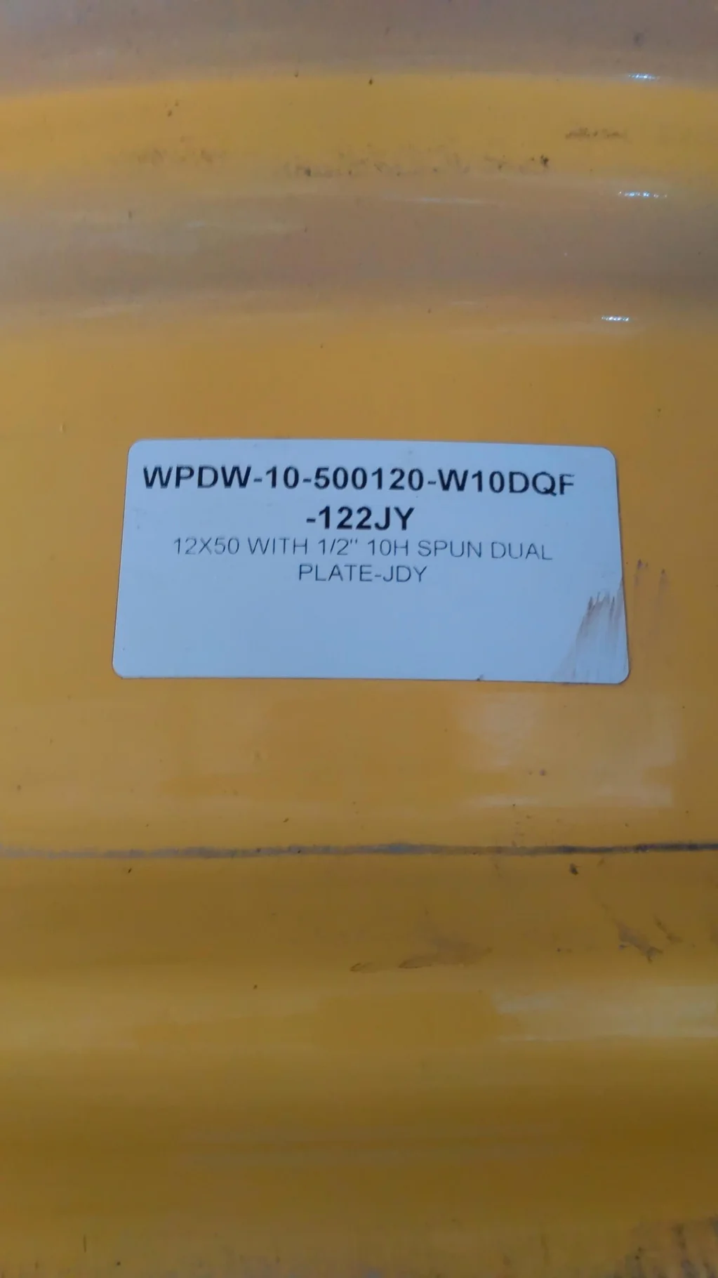 Take-Off 12 X 50 10-13.19-11.07 Spun Disc Yellow Wheel image 5