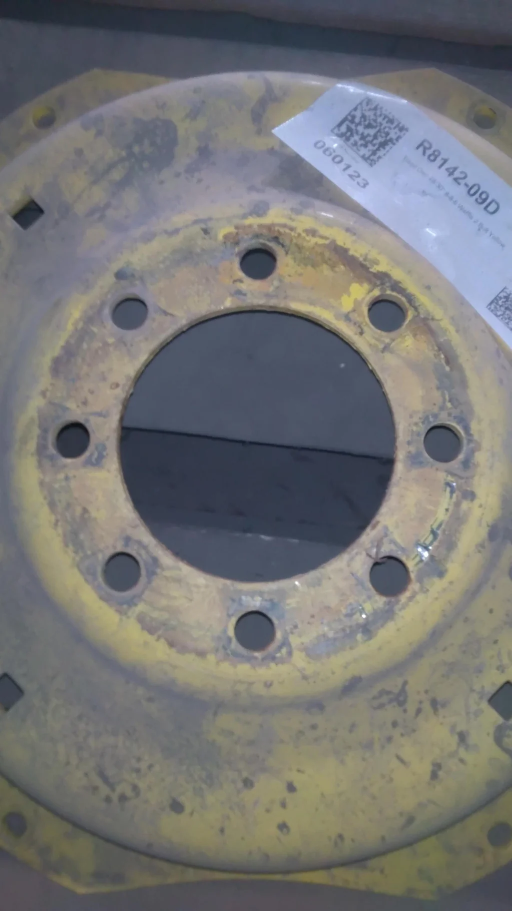 Used Disc 28/30" 8-8-6 Waffle 2 Bolt Yellow