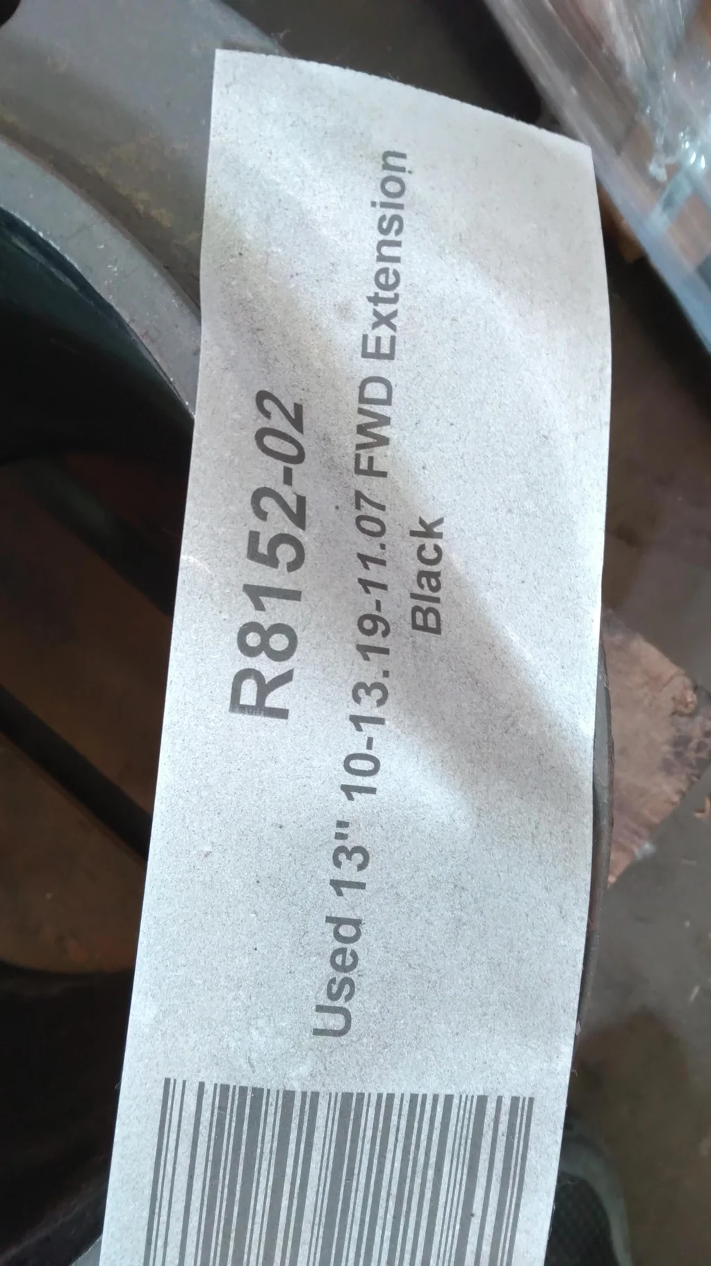 Used 13" 10-13.19-11.07 FWD Extension Black image 4