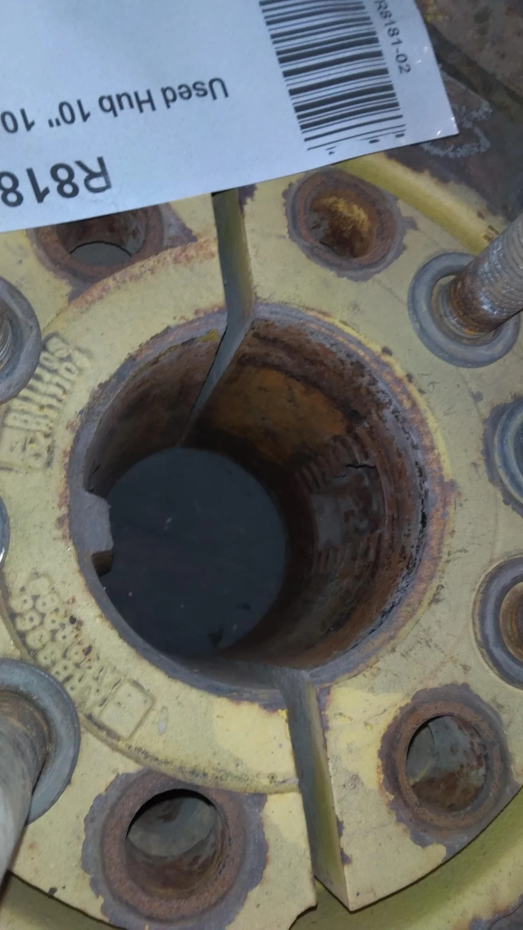 Used Hub 10" 10-13.19-11.07 Yellow image 3