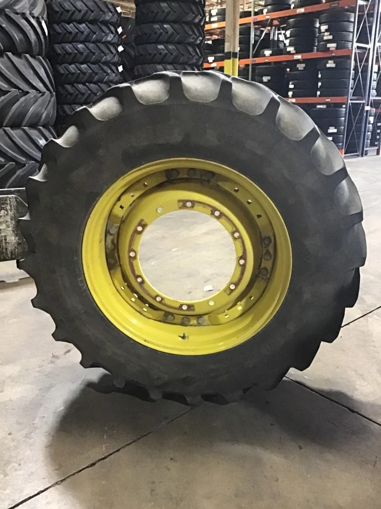 Used 420/85R34 147B Firestone Radial All Traction DT TL R-1W 50-55% on 15 X 34 12-19.685-17.651 Waff