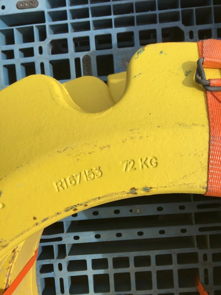 USED 72KG DUAL WHEEL WEIGHT YELLOW image 2