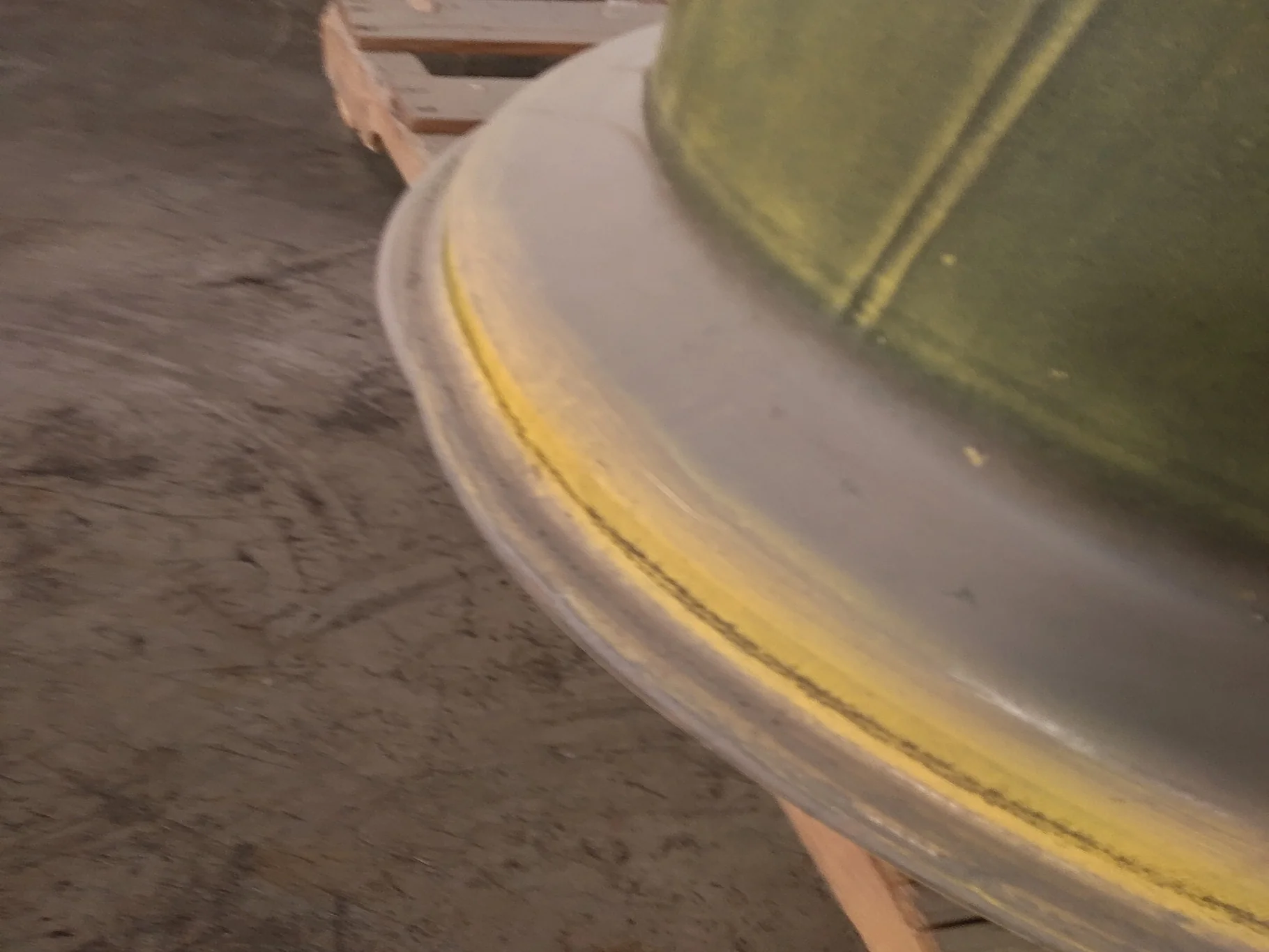 USED 18 X 42 10-13.18-11.07-14.4 (INSIDE) DOLLY DUAL YELLOW WHEEL image 6