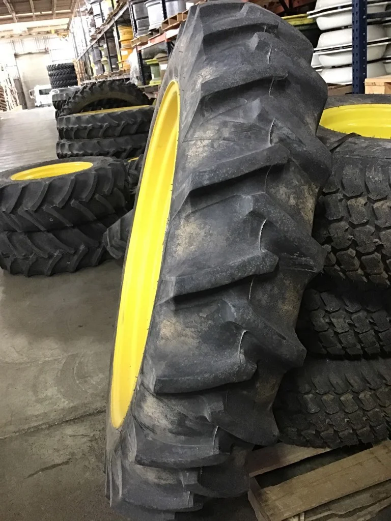 Used 12.4-42/10 Firestone Traction Field & Road TL R-1 80-85% on 10 X 42 GKN 8-8-6.0-8.812FS Yellow image 4