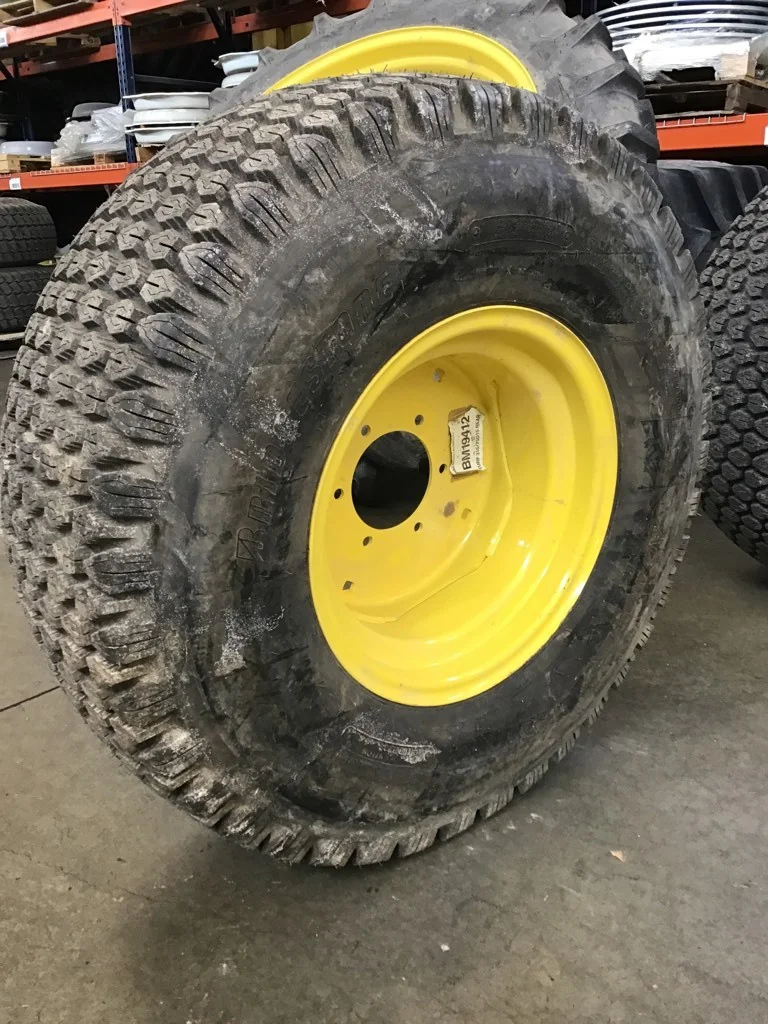 Used 315/75D15/4 Firestone Ag Mower M40B TL G-2 90-95% on 10 X 15 6-6-4.62 -4.812FS Yellow