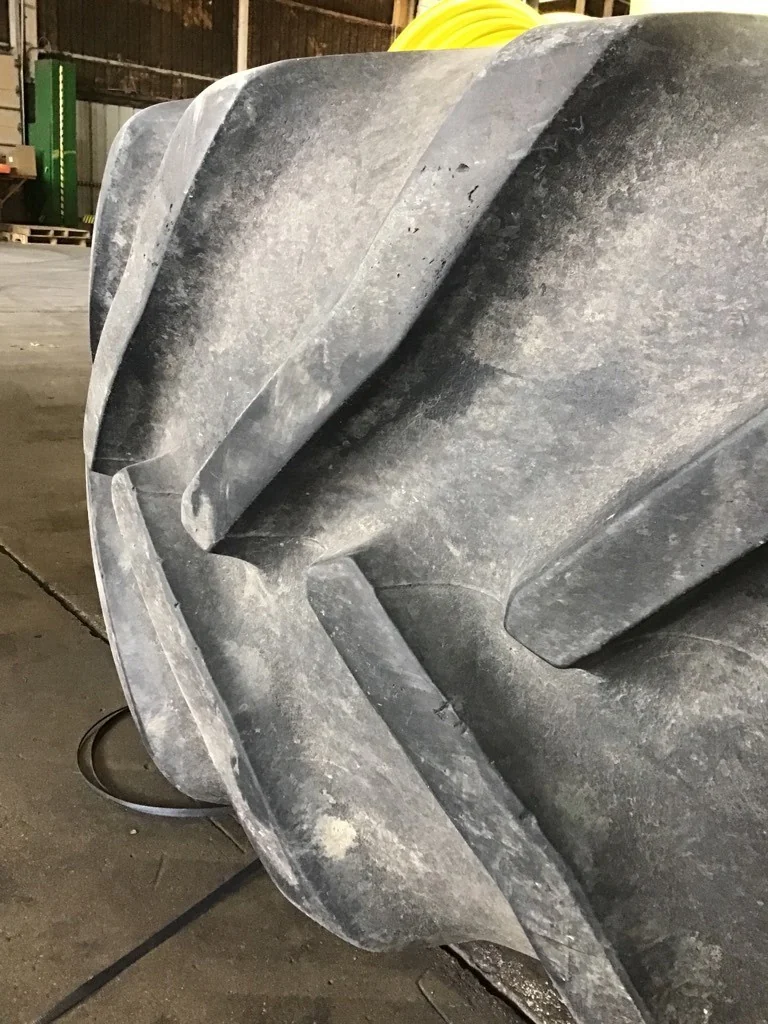 4 - Combine Straddle Dual Used Assmbly 800/70R38 173A8 Goodyear DT820 Super Traction TL R-1W 90-95% image 6