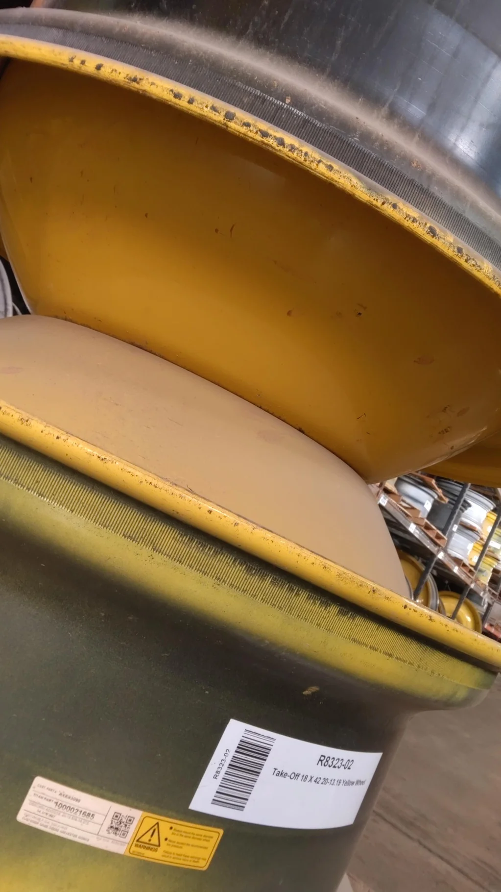 Take-Off 18 X 42 20-18.504-15.372 Yellow Wheel W/SPACER image 4