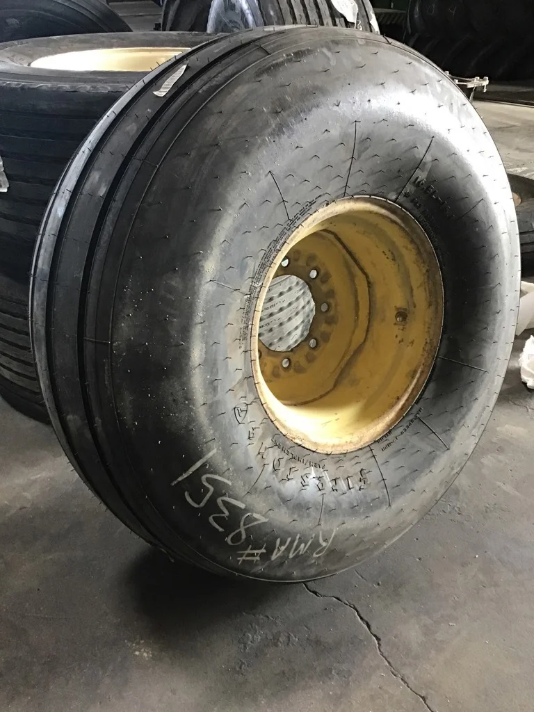 Take-Off 16.5L-16.1/14 Firestone Farm Implement TL I-1 95-100% on Used 14 X 16.1 8-8-6 Solid Off Yel image 3