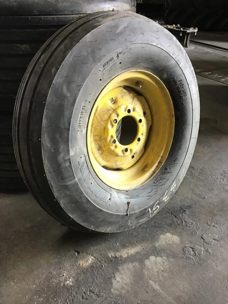 Take-Off 9.00-16/10 Titan Dura-Life TL I-1 95-100% on 5.5 X 16 6-6-4.62 Implement Yellow Wheel image 2