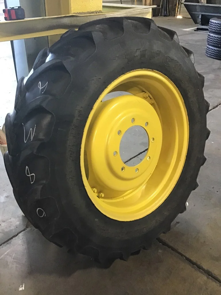 Used 320/85R28 124D Firestone Performer 85 TL R-1W 45-50% on 10 X 28 8-10.82-8.78 4/2 Wheel w/ Disc