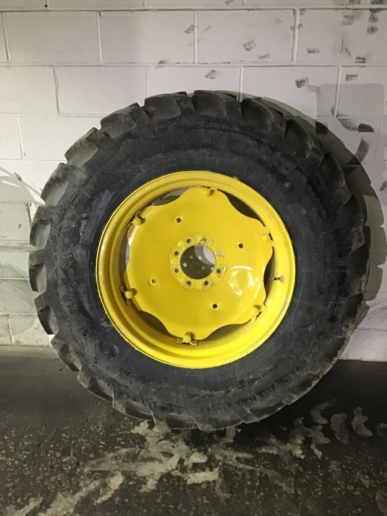 Take-Off 16.9-28/12 Firestone All Traction Utility R-4 TL 95-100% on 15 X 28 8-8-6 6 Clamp Yellow image 2