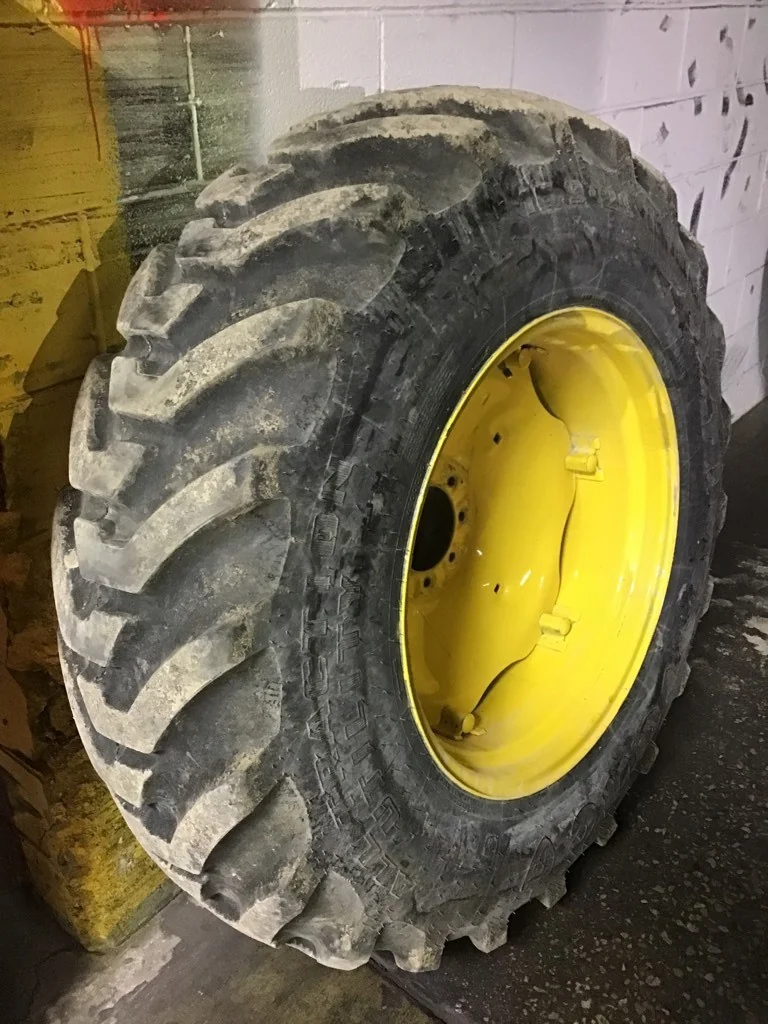 Take-Off 16.9-28/12 Firestone All Traction Utility R-4 TL 95-100% on 15 X 28 8-8-6 6 Clamp Yellow image 3