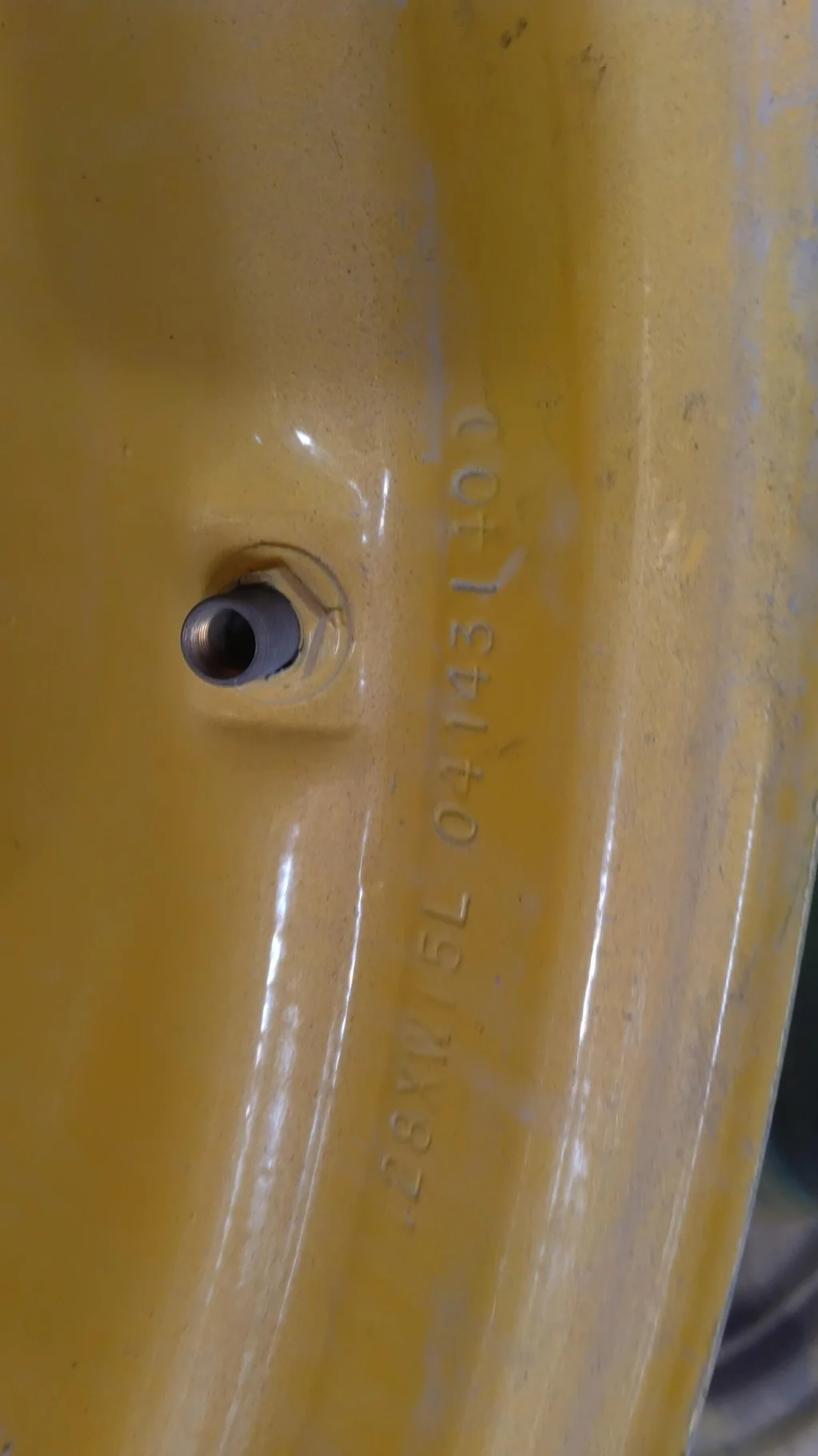 Take-Off 15 X 28 8-8-6 6 Titan Clamp JD Ag Yellow Wheel w/ Disc image 5