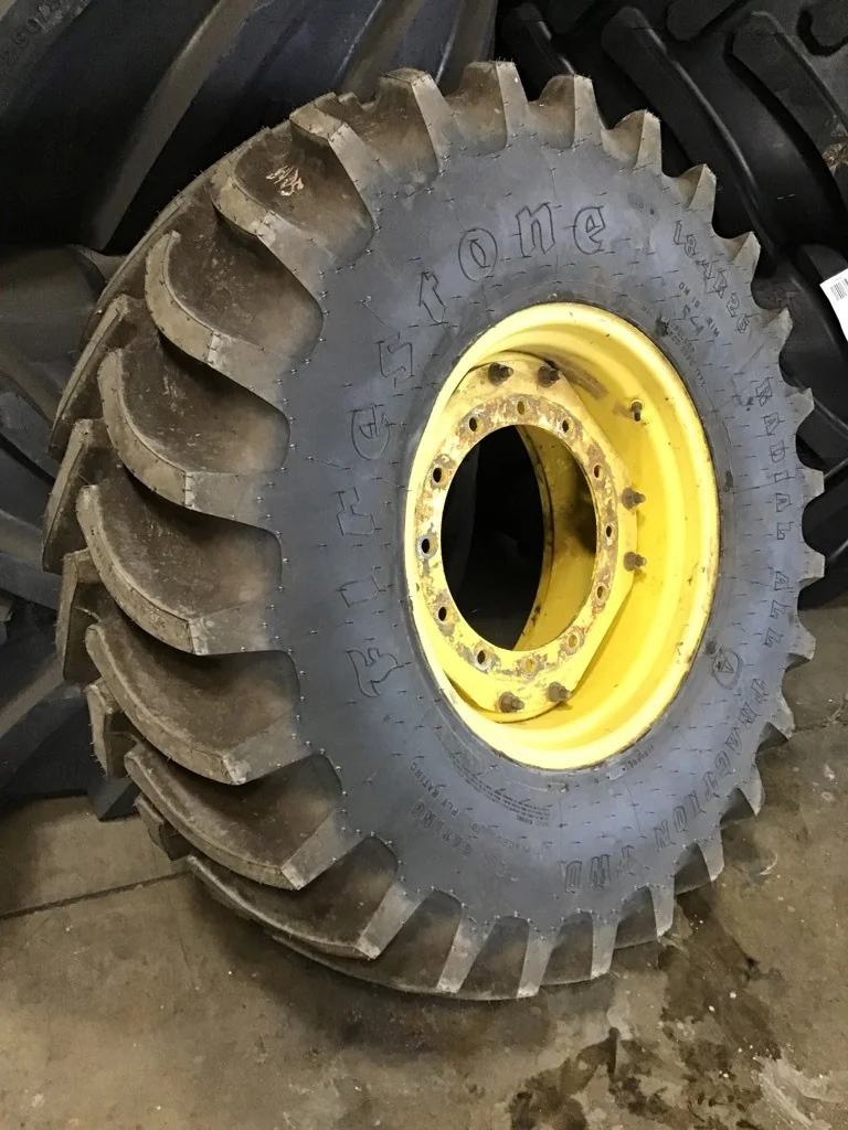 Used 18.4R26 140B Firestone Radial All Traction FWD TL R-1 85-90% on 16 X 26 12-16.732-14.620 Waffle