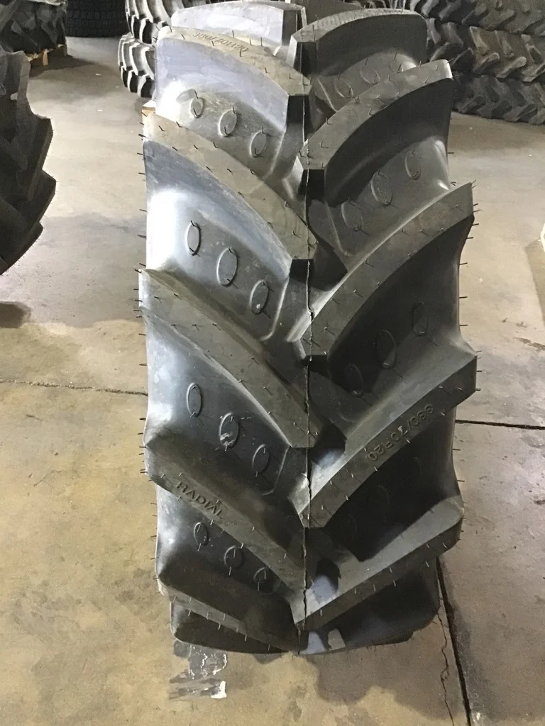 Take-Off 380/70R20 132A8/B BKT AgriMax RT765 TL R-1W 95-100% on 11 X 20 8-8-6 Rim & Rail Yellow Whee image 3