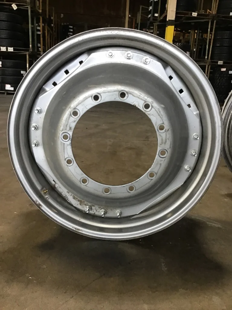Take-Off 13 X 34 12-16.732-14.620 3 Bolt Waffle Silver Wheel w/ Disc