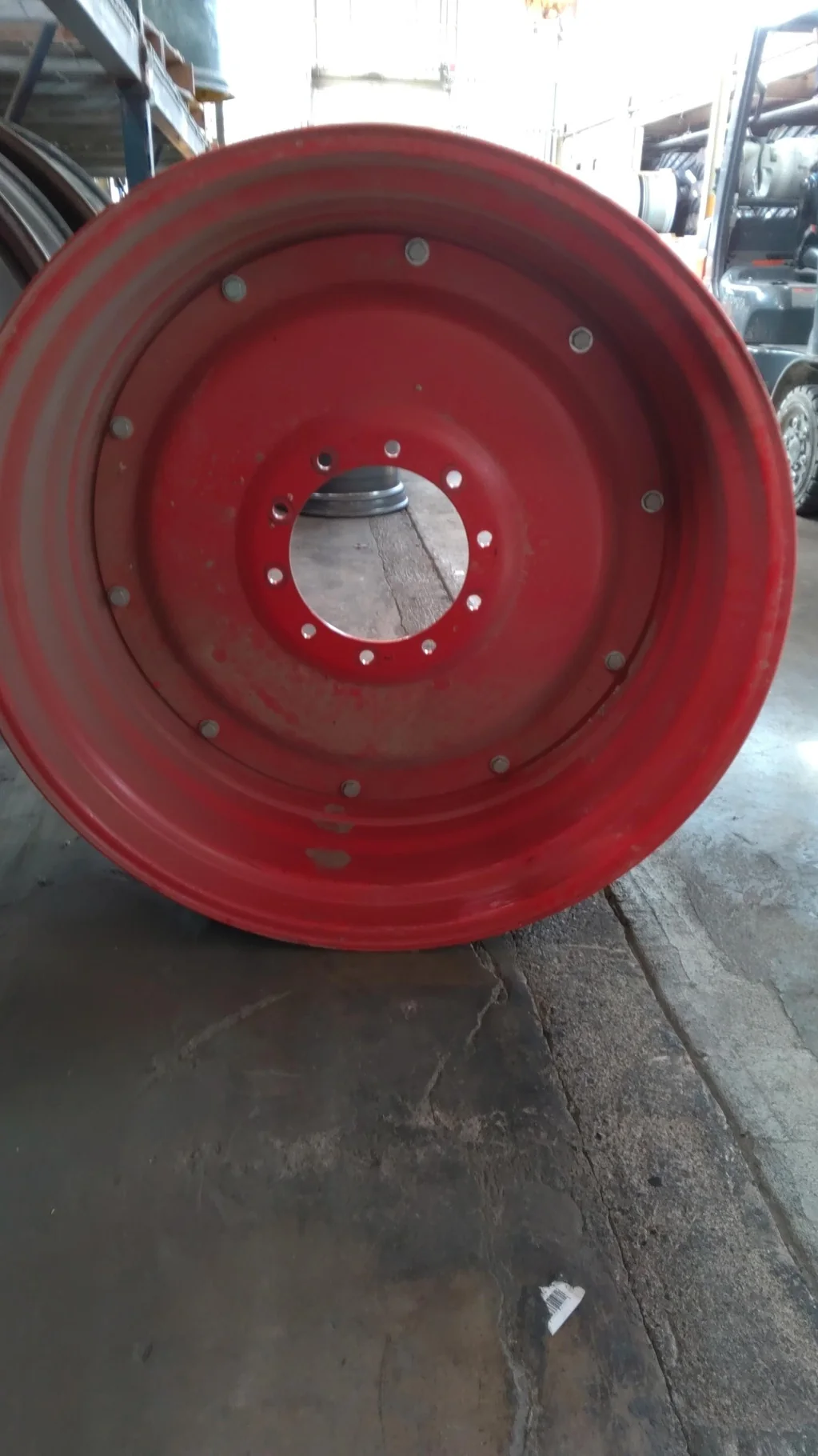 Take-Off 16 X 42 10-13.19-11.07 Rim & Rail Fendt Red Wheel w/ Disc image 5