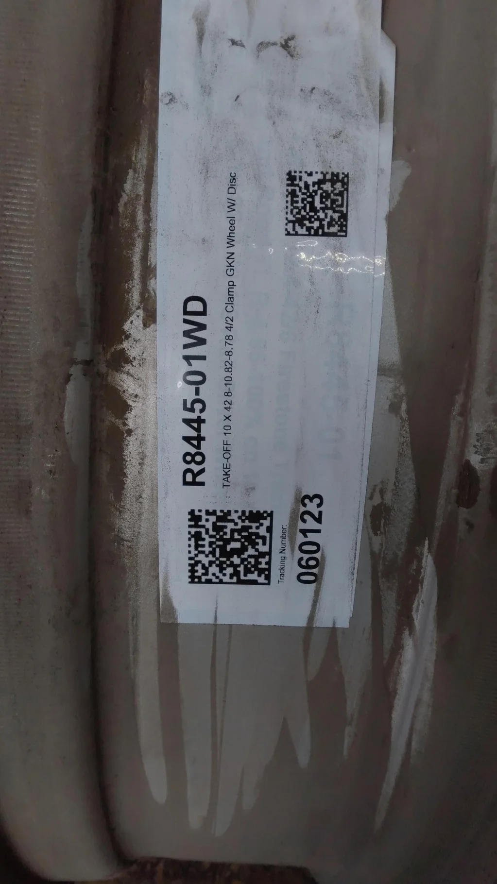 TAKE-OFF 10 X 42 8-10.82-8.78 4/2 Clamp GKN Wheel W/ Disc image 2