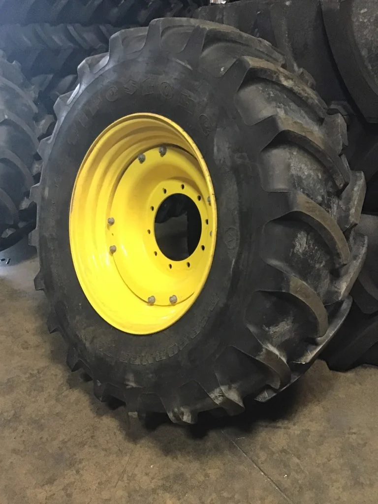 Used 480/70R30 141D Firestone Performer 70 Extra TL R-1W 95-100% on 15 X 30 10-13.19-11.07 Waffle 2