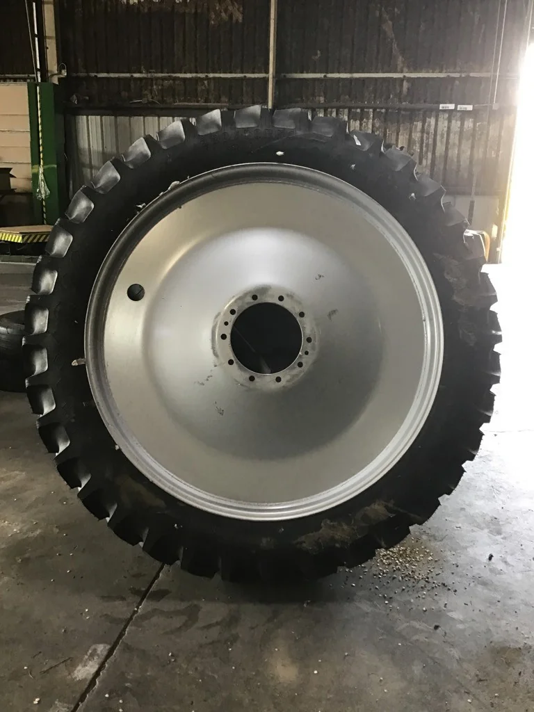 Take-Off 320/90R54 149A8 Firestone RAT DT TL 95-100% on 10 X 54 10-13.19-11.07 Dual Silver Wheel