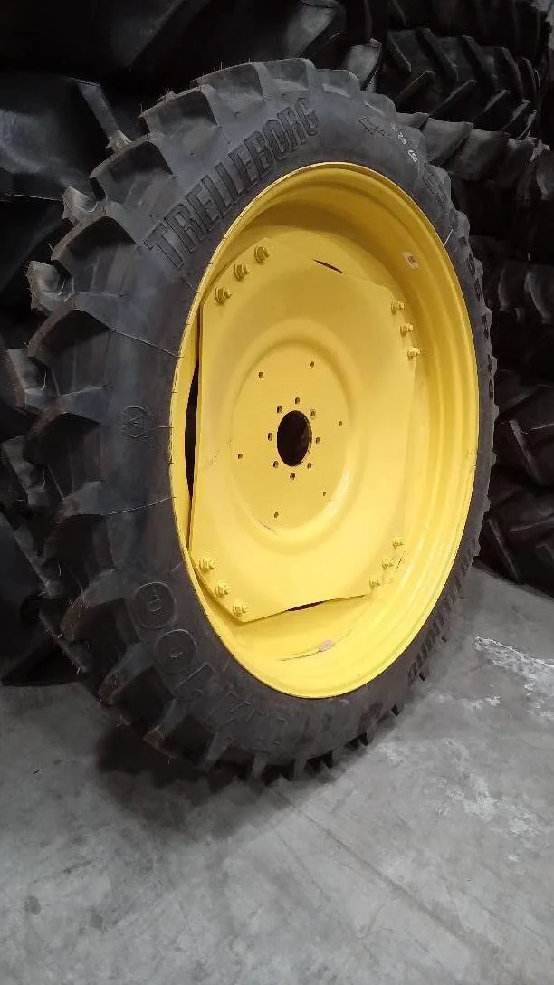 Take-Off 230/95R48 136B Trelleborg TM100 TL R-1 95-100% on 7 X 48 GKN 8-8-6 4/3 Rail Yellow Wheel w/