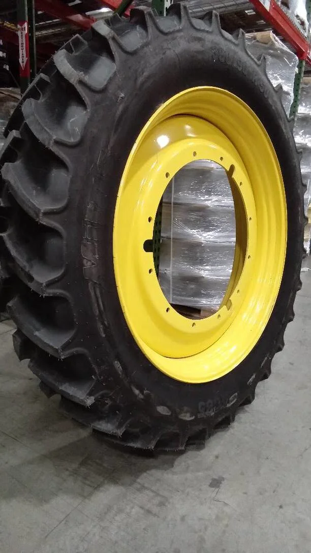 Take-Off 380/90R50 151B Mitas AC85 TL R-1W 95-100% on 13 X 50 12-32.047-30.078 Rim & Rail Yellow