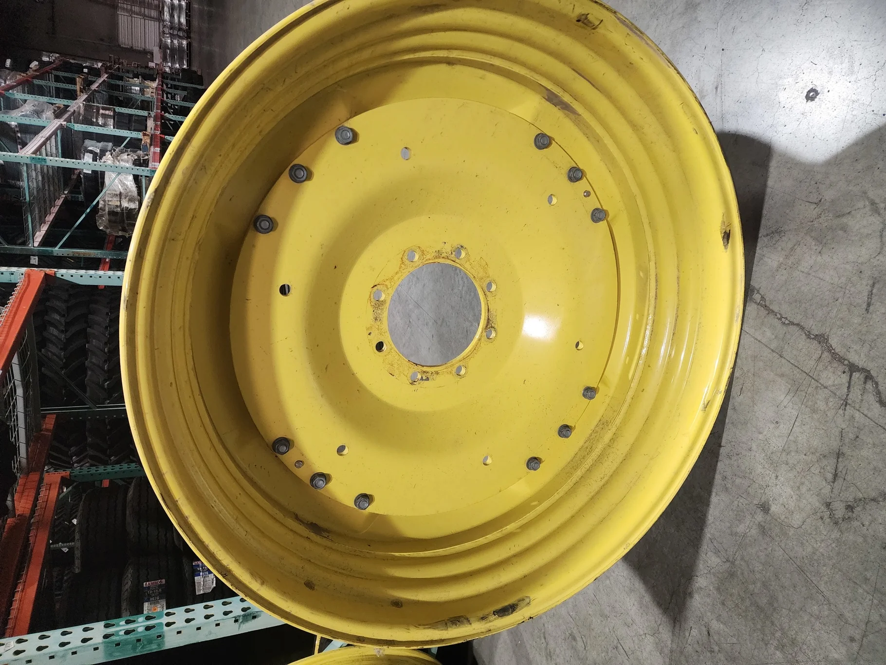 Take-Off 16 X 42 8-10.82-8.78 Waffle 3 Bolt JD Yellow Wheel w/ Disc image 4